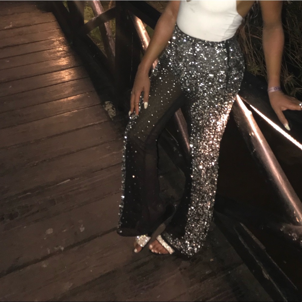 Rhinestone Sparkling Pants